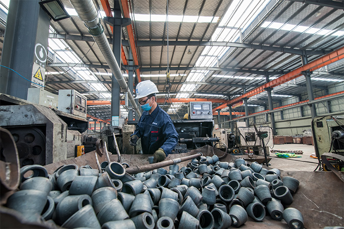 辽源网架配件-锥头加工车间